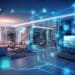 Intelligentes Wohnzimmer mit vernetzter Technik | Wärmepumpe Leipzig